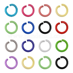 Spray Painted Iron Open Jump Rings&nbsp;IFIN-F149-F