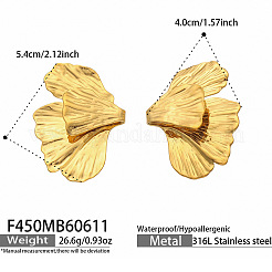 316 Surgical Stainless Steel Stud Earrings&nbsp;WGDF975-01