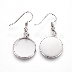 304 Stainless Steel Earring Hooks&nbsp;STAS-TAC0001-02B
