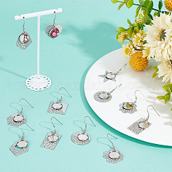 DIY Blank Dome Geometry Earring Making Kit&nbsp;DIY-SC0021-80