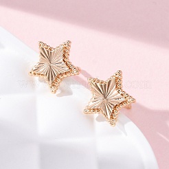 Brass Stud Earrings&nbsp;EJEW-D288-09G