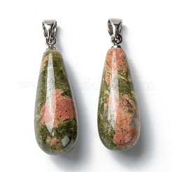 Natural Unakite Pendants&nbsp;G-F707-02