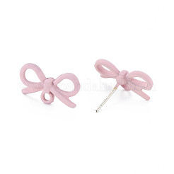 Spray Painted Alloy Stud Earring Findings&nbsp;PALLOY-T077-153-RS