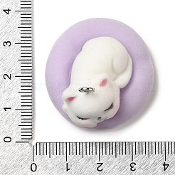 Flocking Resin Sleeping Pendants&nbsp;RESI-D072-02C