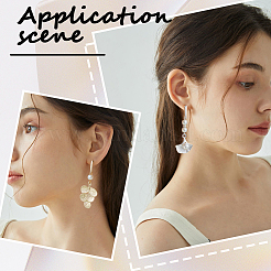 40Pcs 2 Colors Teardrop Brass Stud Earring Findings&nbsp;DIY-CN0002-72
