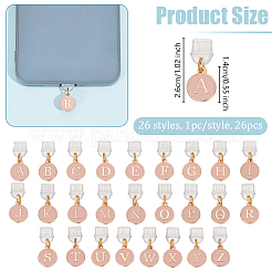 26Pcs 26 Styles PVC Mobile Dustproof Plugs&nbsp;PALLOY-OC00003