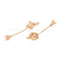Brass Micro Pave Cubic Zirconia Peg Bails Big Pendants&nbsp;KK-N232-278