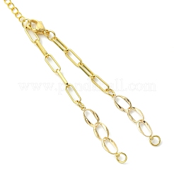 Brass Paperclip Chain & Twisted Chain Bracelet Making&nbsp;AJEW-JB01618