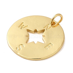 Rack Plating Brass Pendants&nbsp;KK-P241-13G