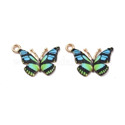 Light Gold Alloy Enamel Pendants&nbsp;ENAM-G210-02LG-02