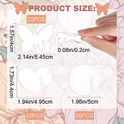 60Pcs 3 Styles Acrylic Wine Glass Charms&nbsp;AJEW-CN0001-67