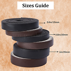 5M Flat Imitation Leather Cord&nbsp;LC-GF0001-05A-01