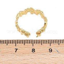 Brass Cuff Rings for Women&nbsp;RJEW-Z113-04G