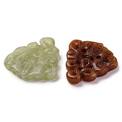 Dyed Natural Xiuyan Jade Carved Pendants&nbsp;G-M195-02