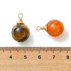 Natural Mixed Stone Copper Wire Wrapped Pendants&nbsp;PALLOY-JF05549
