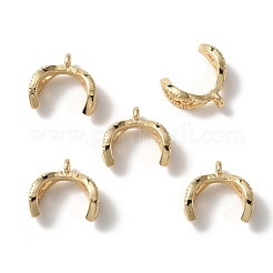 Rack Plating Brass Bead Cap Bails&nbsp;KK-C020-10LG
