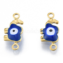 Ion Plating(IP) 304 Stainless Steel Enamel Connector Charms&nbsp;LS-STAS-N092-177A