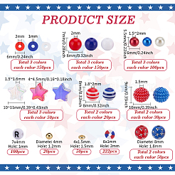 Independence Day Theme Acrylic Beads Kits&nbsp;TACR-PH0001-89