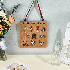 Wall Mounted Brooch Jewelry Display Cork Tray&nbsp;AJEW-WH0709-147E