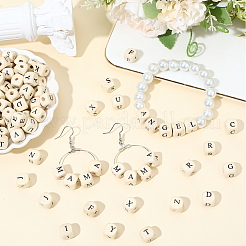 600Pcs Natural Maple Wood Printed Beads&nbsp;WOOD-PA0001-20