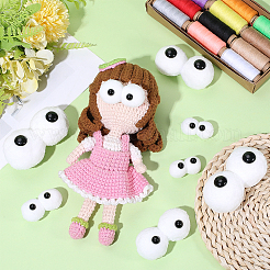 40Pcs 6 Styles Cartoon Plush Ball Ornament Accessories&nbsp;DIY-PH0038-17