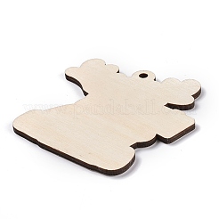 Wood Big Pendants&nbsp;HJEW-O004-15