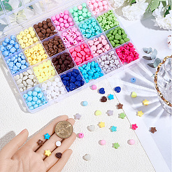720Pcs 24 Colors Opaque Acrylic Beads&nbsp;MACR-PA0001-39