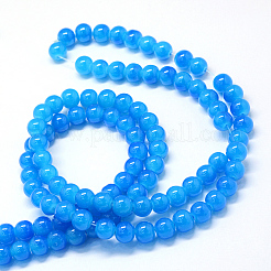 Baking Paint Imitation Jade Glass Round Bead Strands&nbsp;X-DGLA-Q021-10mm-13