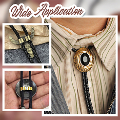 120Pcs 3 Styles Brass Bolo Tie Slides Clasp Accessories&nbsp;KK-PH0011-01
