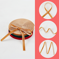 3 Rolls 3 Colors Single Face Velvet Ribbons&nbsp;SRIB-AR0001-17