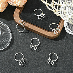6Pcs Adjustable Brass Finger Rings Components&nbsp;KK-BBC0021-26