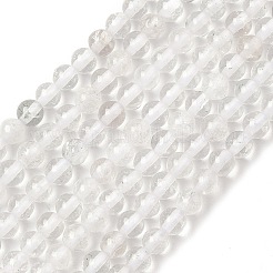 Natural Quartz Crystal Round Beads Strands&nbsp;X-G-J303-01-4mm