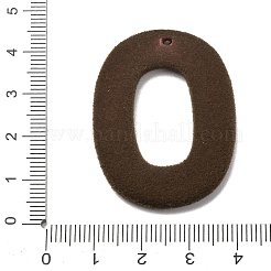 Flocking Opaque Resin Pendants&nbsp;RESI-K033-08D