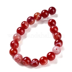 Natural Striped Agate/Banded Agate Beads Strands&nbsp;G-Z060-A01-C19