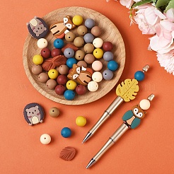 Autumn Themed Silicone Beads Sets&nbsp;FIND-YW0006-78