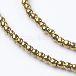 Non-Magnetic Synthetic Hematite Beads Strands&nbsp;X-G-G091-2mm-1