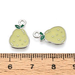 Fruit Alloy Enamel Charms&nbsp;PALLOY-S058-01P-22
