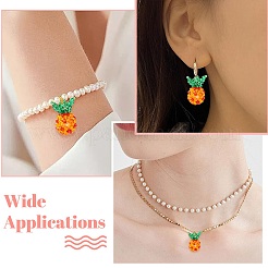Handmade Nylon Wired Glass Beaded Pendants&nbsp;PALLOY-CJ00107