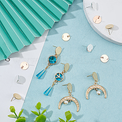24Pcs 3 Color 201 Stainless Steel Stud Earring Findings&nbsp;KK-AR0002-67