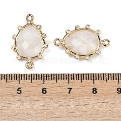 Natural Moonstone Faceted Connector Charms&nbsp;G-K347-07G-03