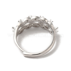 Adjustable Alloy Pad Ring Settings&nbsp;KK-C022-01E-P