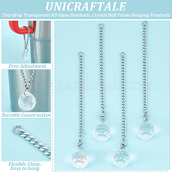 4Pcs 304 Stainless Steel Pendant Decorations&nbsp;HJEW-UN00013