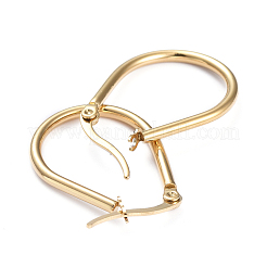 201 Stainless Steel Hoop Earrings&nbsp;EJEW-I245-21F