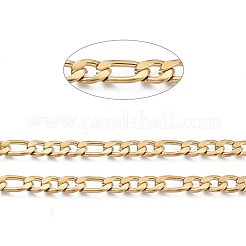 Ion Plating(IP) 304 Stainless Steel Figaro Chains&nbsp;CHS-E007-01G