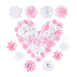 64Pcs Polyester Flower&nbsp;DIY-PH0029-74