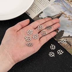Tarnish Resistant 304 Stainless Steel Four Leaf Clover Charms Pendants&nbsp;STAS-M004-01