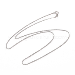 Anti-Tarnish Rhodium Plated 925 Sterling Silver Wheat Chains Necklace for Women&nbsp;STER-I021-07P