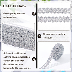 Filigree Polyester Lace Trim&nbsp;OCOR-WH0074-96B
