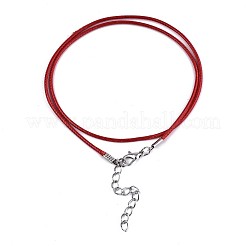 Waxed Cotton Cord Necklace Making&nbsp;MAK-S034-003
