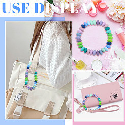 160Pcs 16 Colors Rondelle Food Grade Eco-Friendly Silicone Abacus Beads&nbsp;SIL-CA0003-17